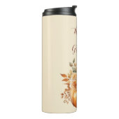 Wasserfarbenkürbis - Blumendesign - Dank Thermosbecher (Nach links gedreht)