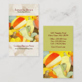 Wasserfarbenkürbis Einzigartiges Koch Visitenkarte (Vorne/Hinten)