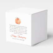 Wasserfarbenkürbis Erntedank Backwaren Geschenkschachtel (Vorderseite)