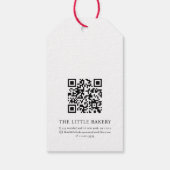 Wasserfarbenkürbis-Erntedank-Gütesiegel Geschenkanhänger (Rückseite)