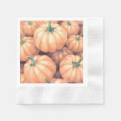 Wasserfarbenkürbis Erntedank Halloween Serviette (Vorderseite)