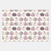 Wasserfarbenkürbis Fallmuster Geschenkpapier Set (Vorderseite 3)