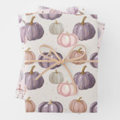 Wasserfarbenkürbis Fallmuster Geschenkpapier Set (Beispiel)