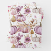 Wasserfarbenkürbis Fallmuster Geschenkpapier Set (Beispiel)