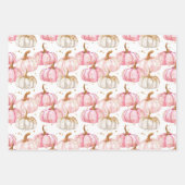 Wasserfarbenkürbis Fallmuster Geschenkpapier Set (Vorderseite 3)