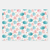 Wasserfarbenkürbis Fallmuster Geschenkpapier Set (Vorderseite 2)