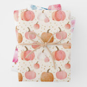 Wasserfarbenkürbis Fallmuster Geschenkpapier Set (Beispiel)