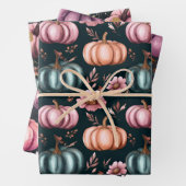 Wasserfarbenkürbis Fallmuster Geschenkpapier Set (Beispiel)