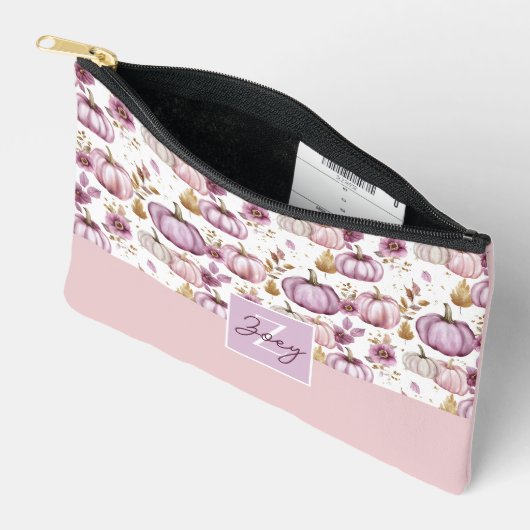 Wasserfarbenkürbis Fallmuster Zubehörtasche (Offen)