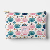 Wasserfarbenkürbis Fallmuster Zubehörtasche (Vorderseite)