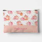 Wasserfarbenkürbis Fallmuster Zubehörtasche (Rückseite)