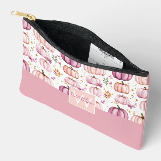 Wasserfarbenkürbis Fallmuster Zubehörtasche (Offen)