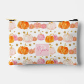 Wasserfarbenkürbis Fallmuster Zubehörtasche (Vorderseite)