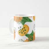 Wasserfarbenkürbis Gemüse: orange Nahtlos Kaffeetasse (Vorderseite Links)