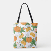 Wasserfarbenkürbis Gemüse: orange Nahtlos Tasche (Rückseite)