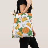 Wasserfarbenkürbis Gemüse: orange Nahtlos Tasche (Von Nahem)