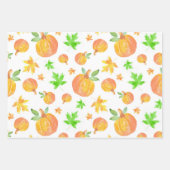Wasserfarbenkürbis Geschenkpapier Set (Vorderseite 2)