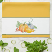 Wasserfarbenkürbis Geschirrtuch (Gefaltet)