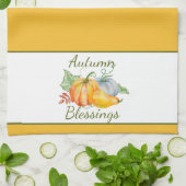 Wasserfarbenkürbis Geschirrtuch (Gefaltet)