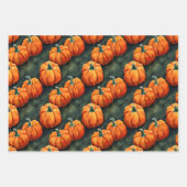 Wasserfarbenkürbis Halloween-Packung Geschenkpapier Set (Vorderseite 2)