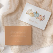 Wasserfarbenkürbis Herbst | Babydusche Dankeskarte