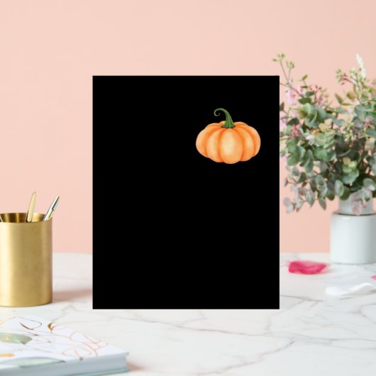 Wasserfarbenkürbis - Herbst- und Halloween-Design Acrylschild (Hochzeit)