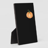 Wasserfarbenkürbis - Herbst- und Halloween-Design  Fotoplatte (Seite)