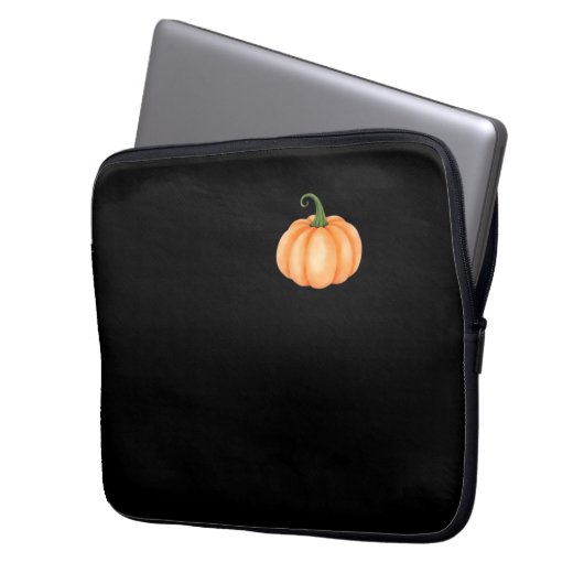 Wasserfarbenkürbis - Herbst- und Halloween-Design Laptopschutzhülle (Vorderseite Links)