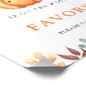 Wasserfarbenkürbis in Hut - Lieblings-Poster Poster (Ecke)