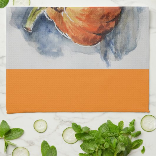 Wasserfarbenkürbis Küchentücher (Gefaltet)