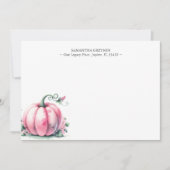 Wasserfarbenkürbis Maßgeschneiderte Mitteilungskar Mitteilungskarte (Vorderseite)