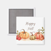 Wasserfarbenkürbis mit anpassbarem Text Magnet (Vorderseite/Rückseite)