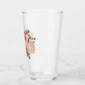 Wasserfarbenkürbis mit benutzerdefiniertem Text Glas (Links)