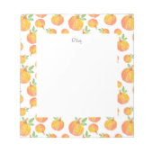 Wasserfarbenkürbis Muster 3 Notizblock (Vorderseite)