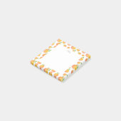 Wasserfarbenkürbis Muster 3 Post-it Klebezettel (angewinkelt)