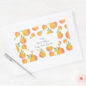 'Wasserfarbenkürbis-Muster 3' Rechteckiger Aufkleber (Umschlag)