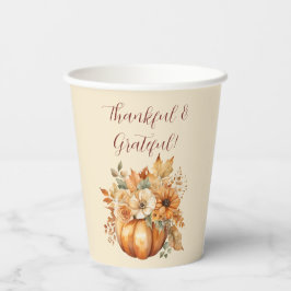 Wasserfarbenkürbis Pappbecher