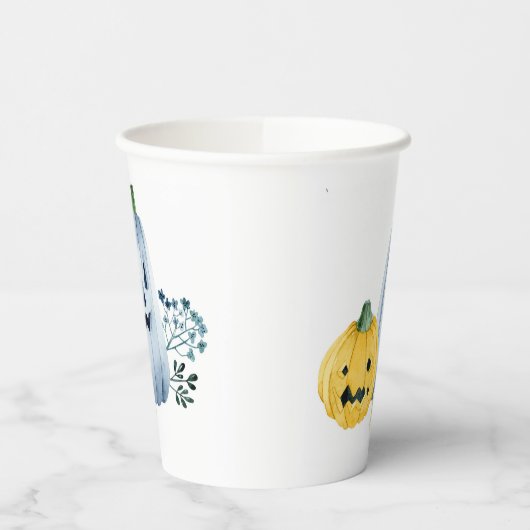 Wasserfarbenkürbis Pappbecher (Links)