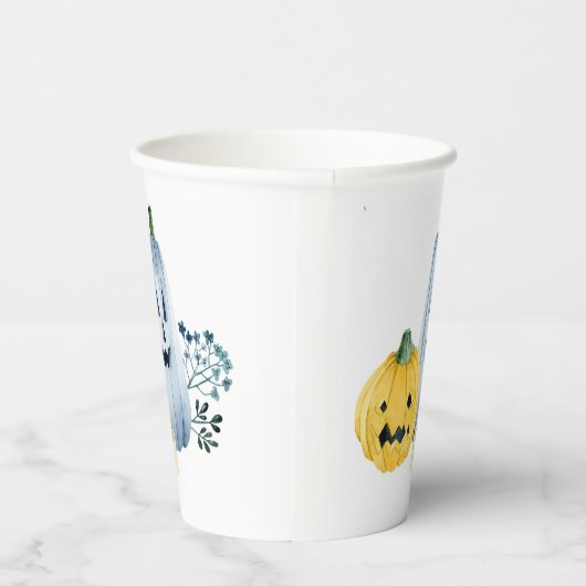 Wasserfarbenkürbis Pappbecher (Rechts)