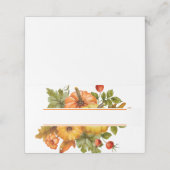 Wasserfarbenkürbis Platzkarte (Außenseite Aufgefaltet)