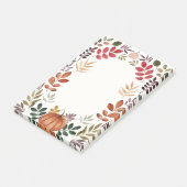 Wasserfarbenkürbis Post-it Klebezettel (angewinkelt)