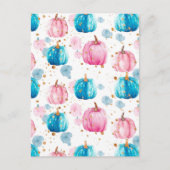 Wasserfarbenkürbis Postkarte (Vorderseite)