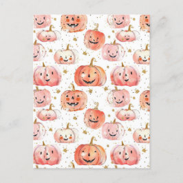 Wasserfarbenkürbis Postkarte