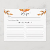 Wasserfarbenkürbis Postkarte (Vorderseite)