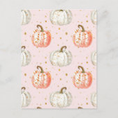 Wasserfarbenkürbis Postkarte (Vorderseite)