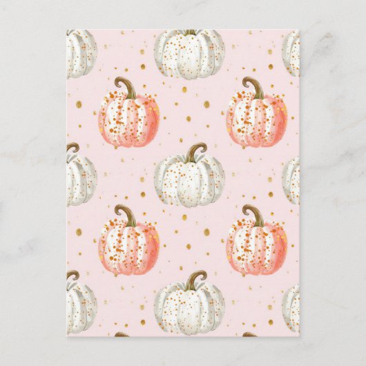 Wasserfarbenkürbis Postkarte (Vorderseite)