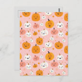 Wasserfarbenkürbis Postkarte (Vorne/Hinten)