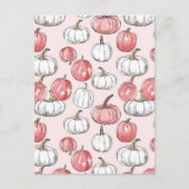 Wasserfarbenkürbis Postkarte (Vorderseite)