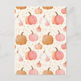 Wasserfarbenkürbis Postkarte