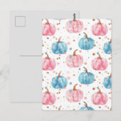 Wasserfarbenkürbis Postkarte (Vorne/Hinten)